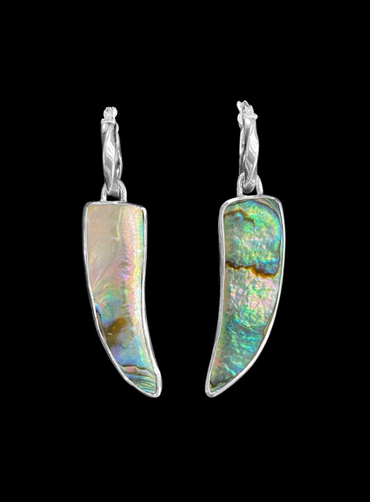 Abalone Fang Earrings