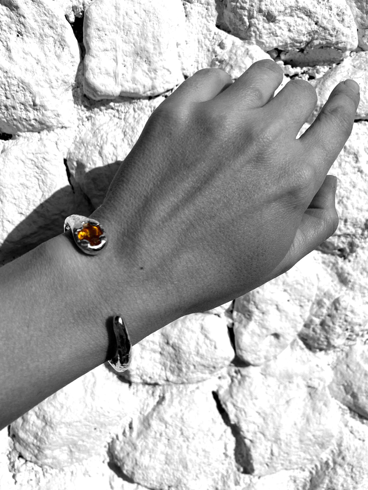 Citrine Snake Bracelet