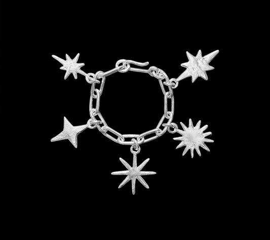 Silver Star Charm Bracelet