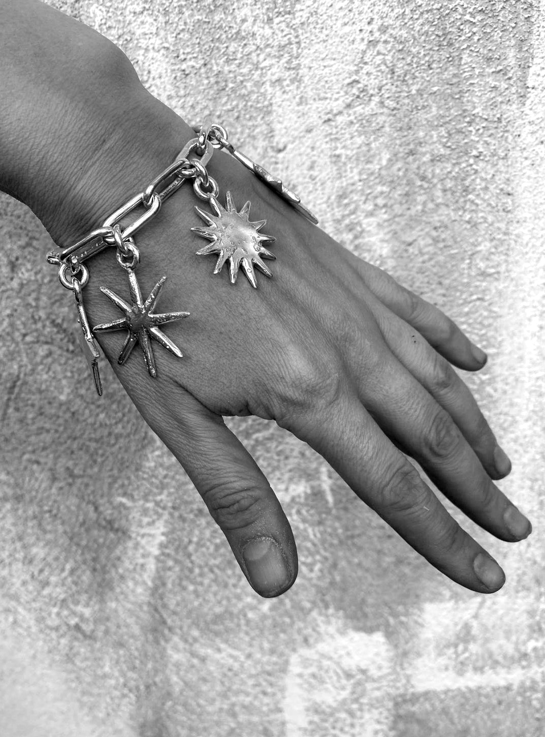 Silver Star Charm Bracelet